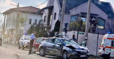 Mașină Google Street View, implicată într-un accident în orașul Ovidiu